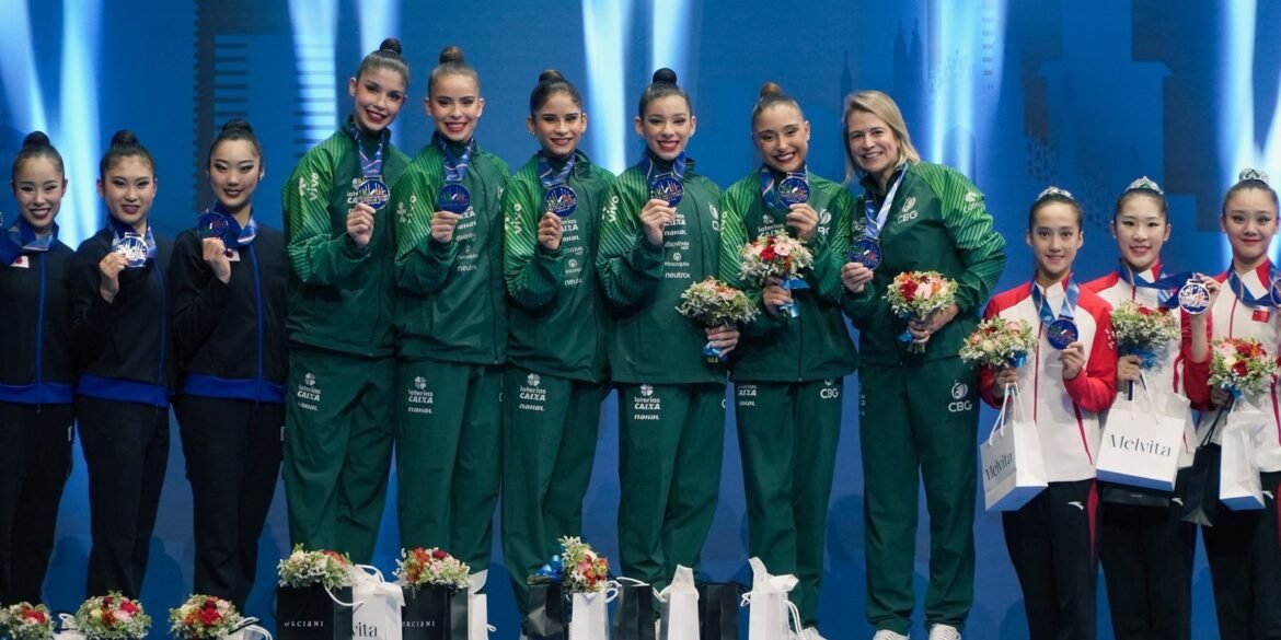 ginastica-ritmica:-brasil-leva-ouro-inedito-na-copa-do-mundo,-em-milao